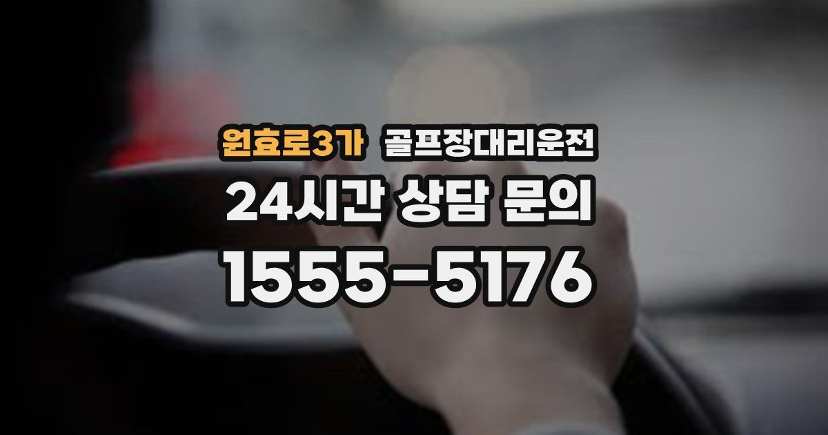 골프장대리운전 서비스