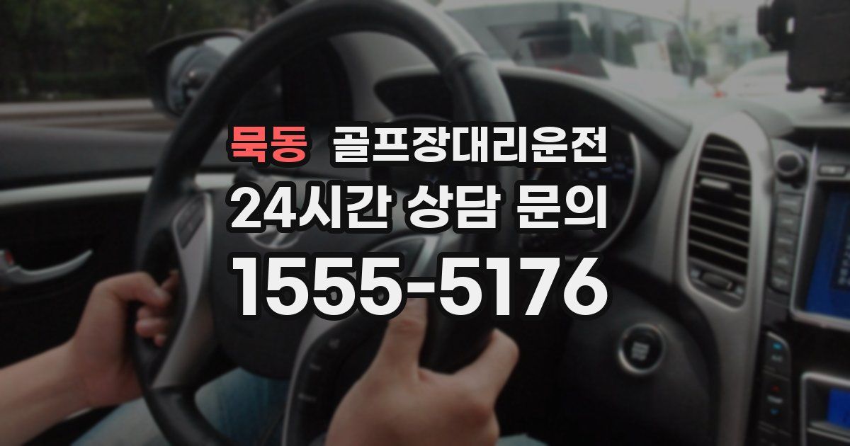 골프장대리운전 서비스
