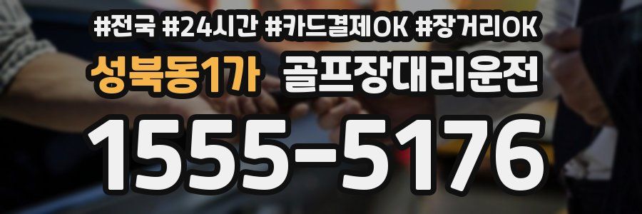 성북동1가 골프장대리운전