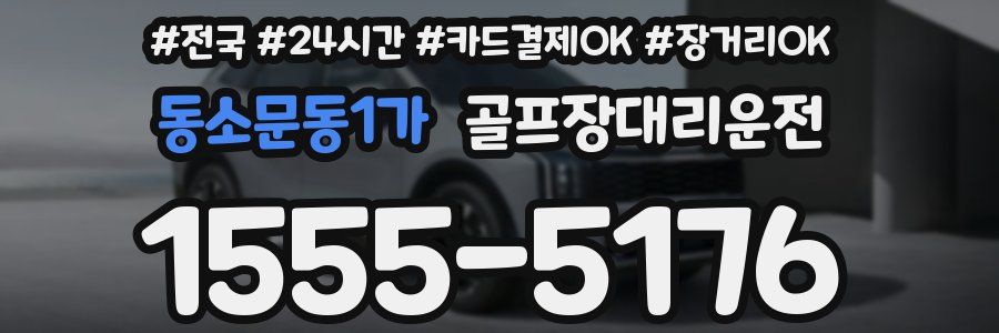 동소문동1가 골프장대리운전