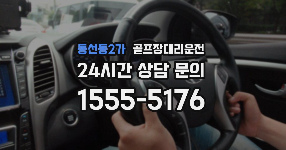 골프장대리운전 서비스