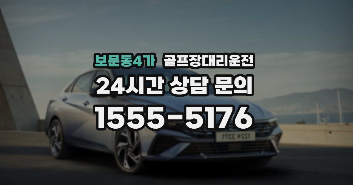 골프장대리운전 서비스