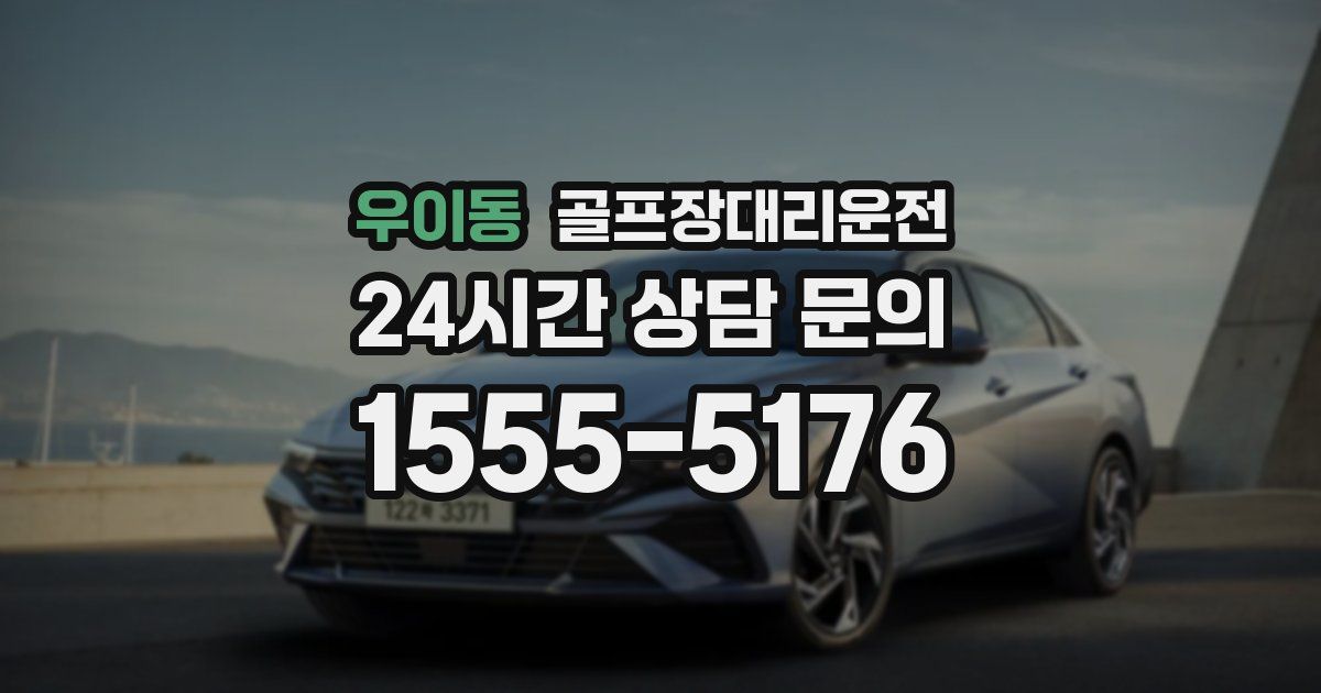 골프장대리운전 서비스