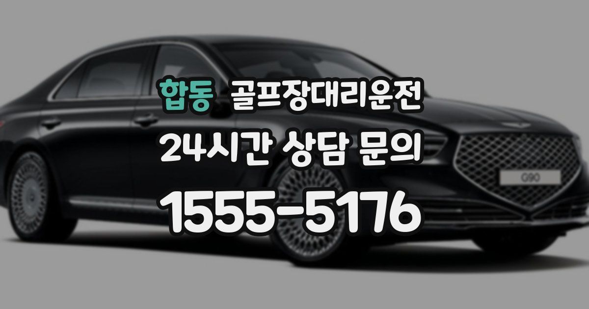 골프장대리운전 서비스