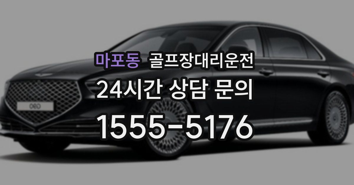 골프장대리운전 서비스