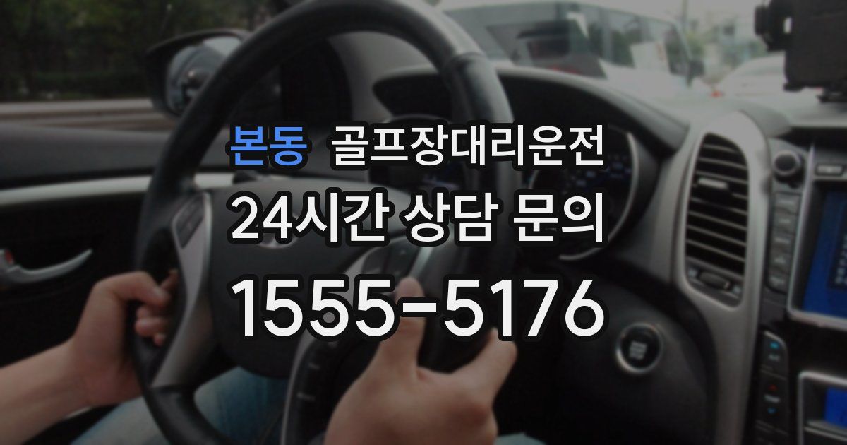 골프장대리운전 서비스
