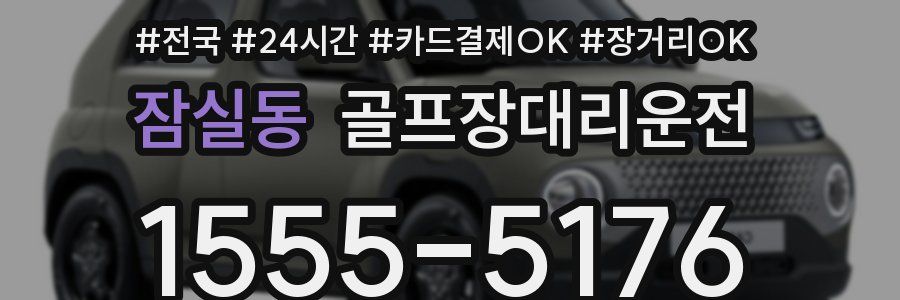 잠실동 골프장대리운전