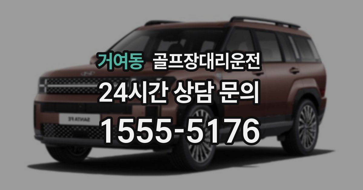 골프장대리운전 서비스