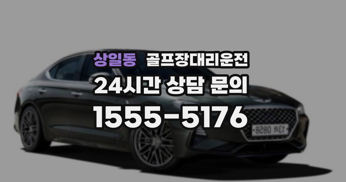 골프장대리운전 서비스
