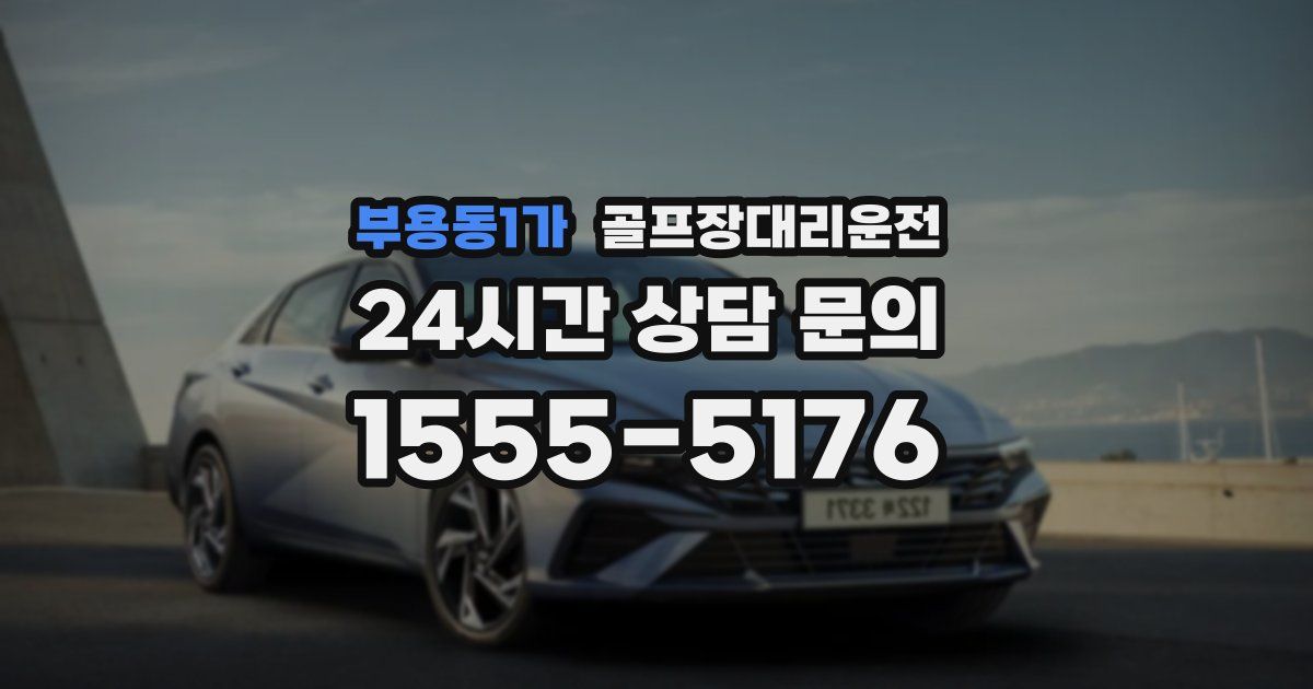 골프장대리운전 서비스