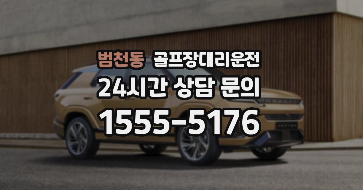 골프장대리운전 서비스