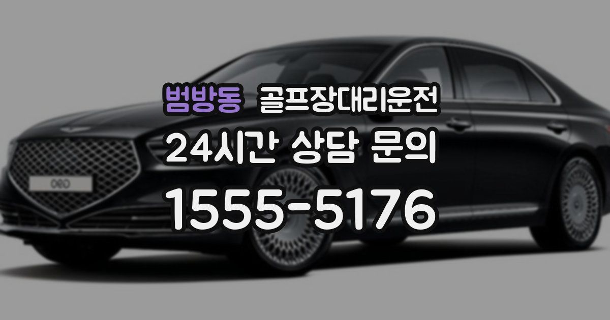 골프장대리운전 서비스