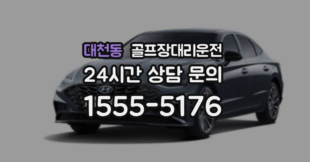 골프장대리운전 서비스