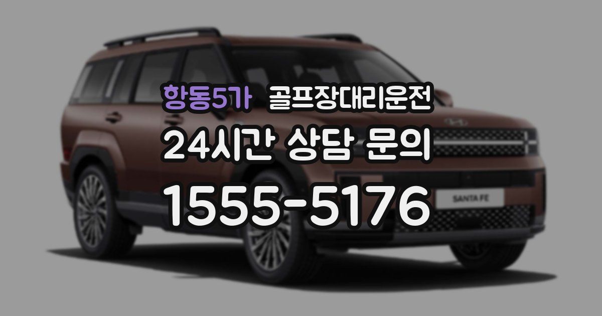 골프장대리운전 서비스