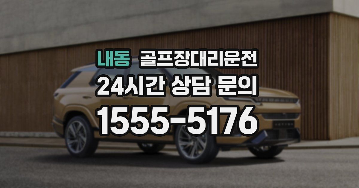 골프장대리운전 서비스