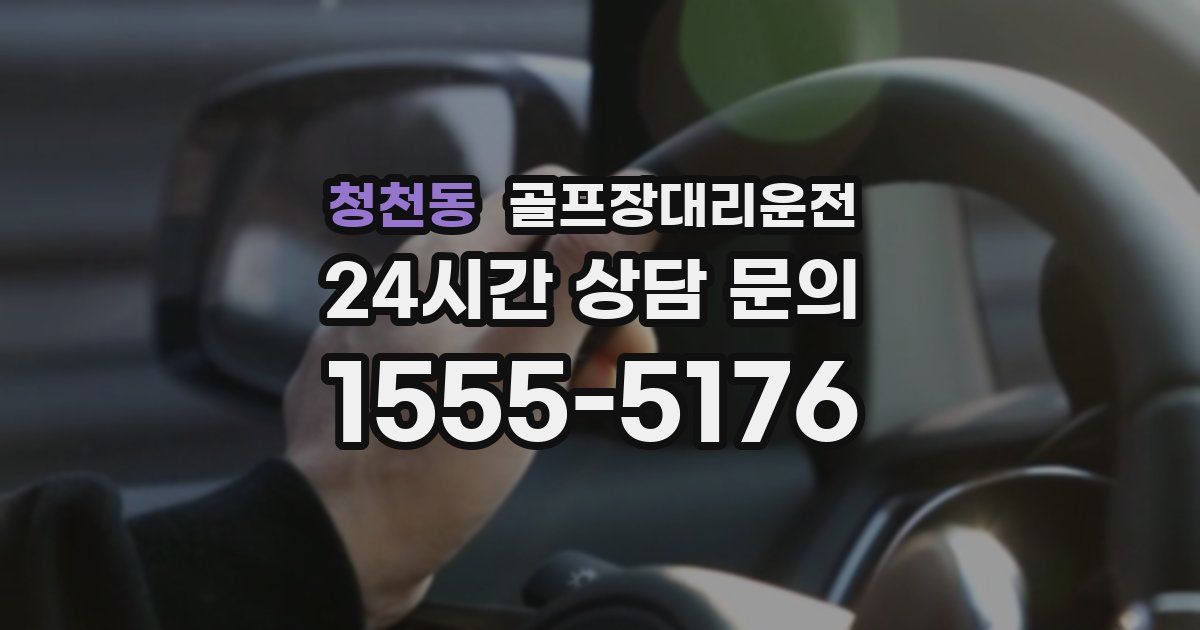 골프장대리운전 서비스