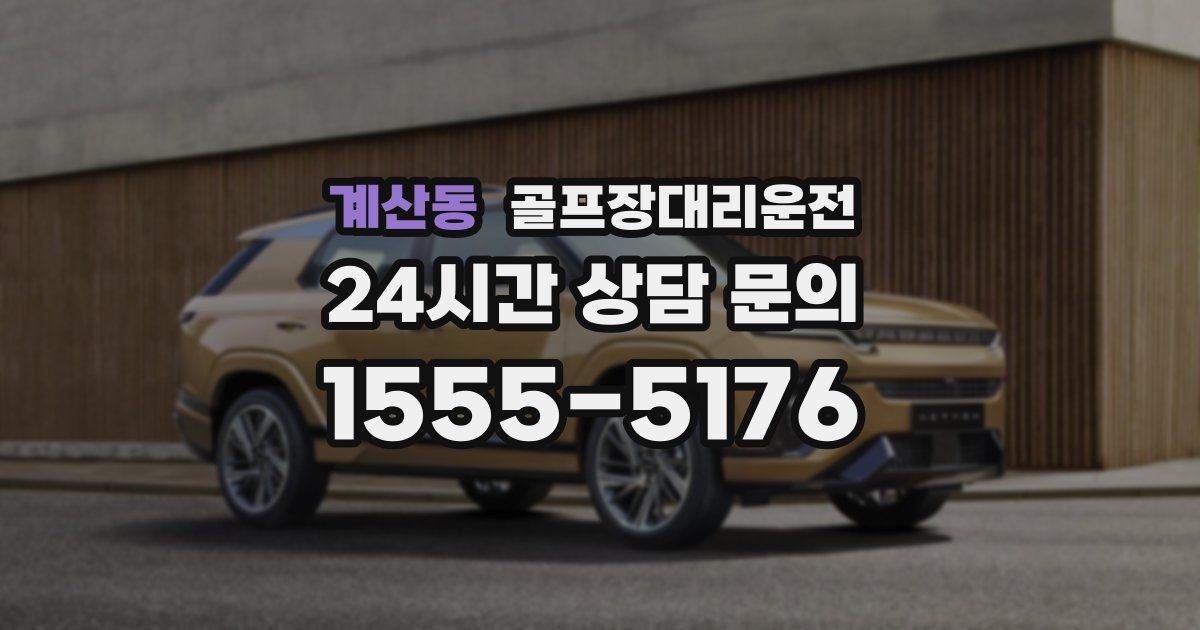 골프장대리운전 서비스