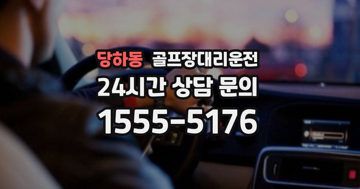 골프장대리운전 서비스