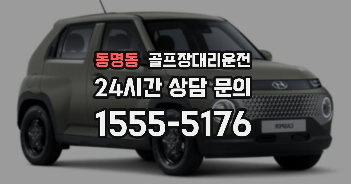 골프장대리운전 서비스