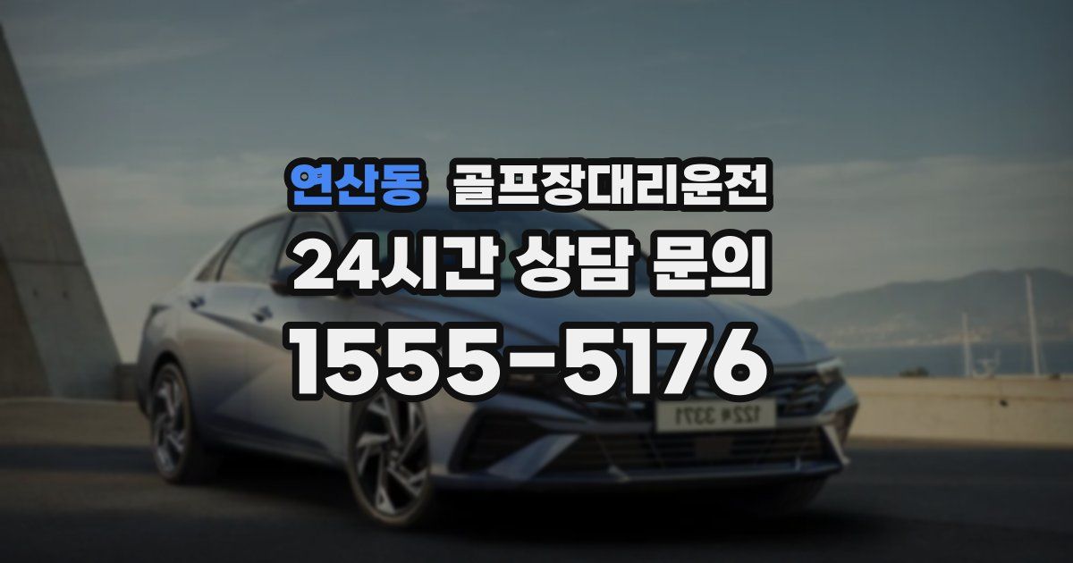 골프장대리운전 서비스