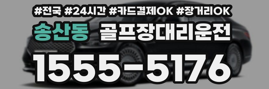 송산동 골프장대리운전