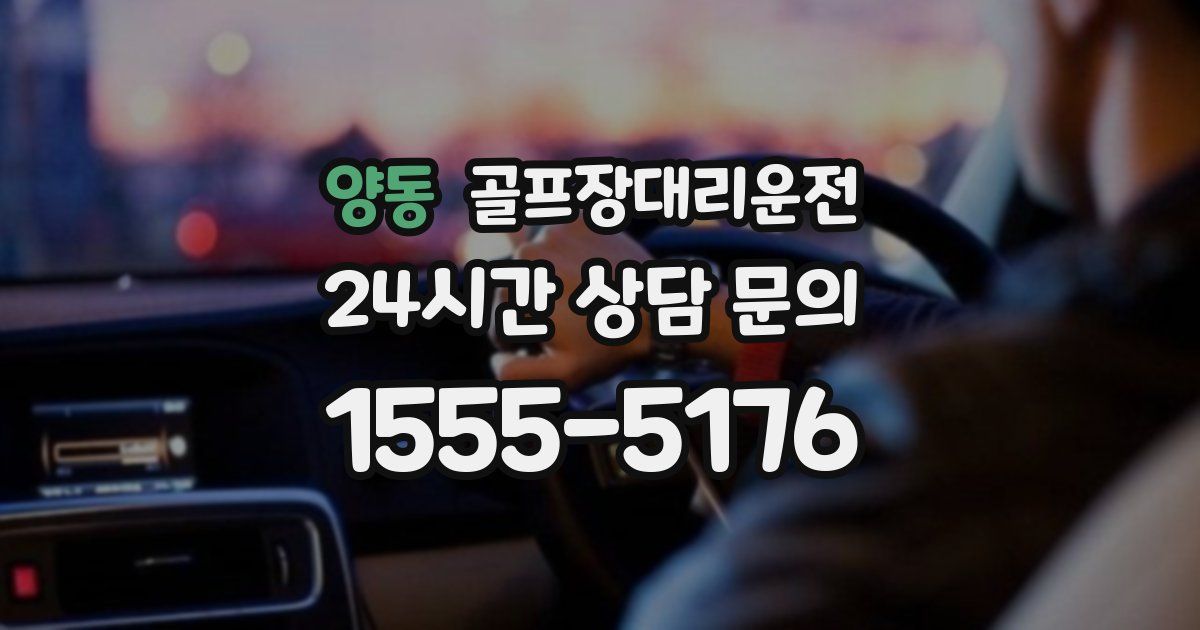 골프장대리운전 서비스