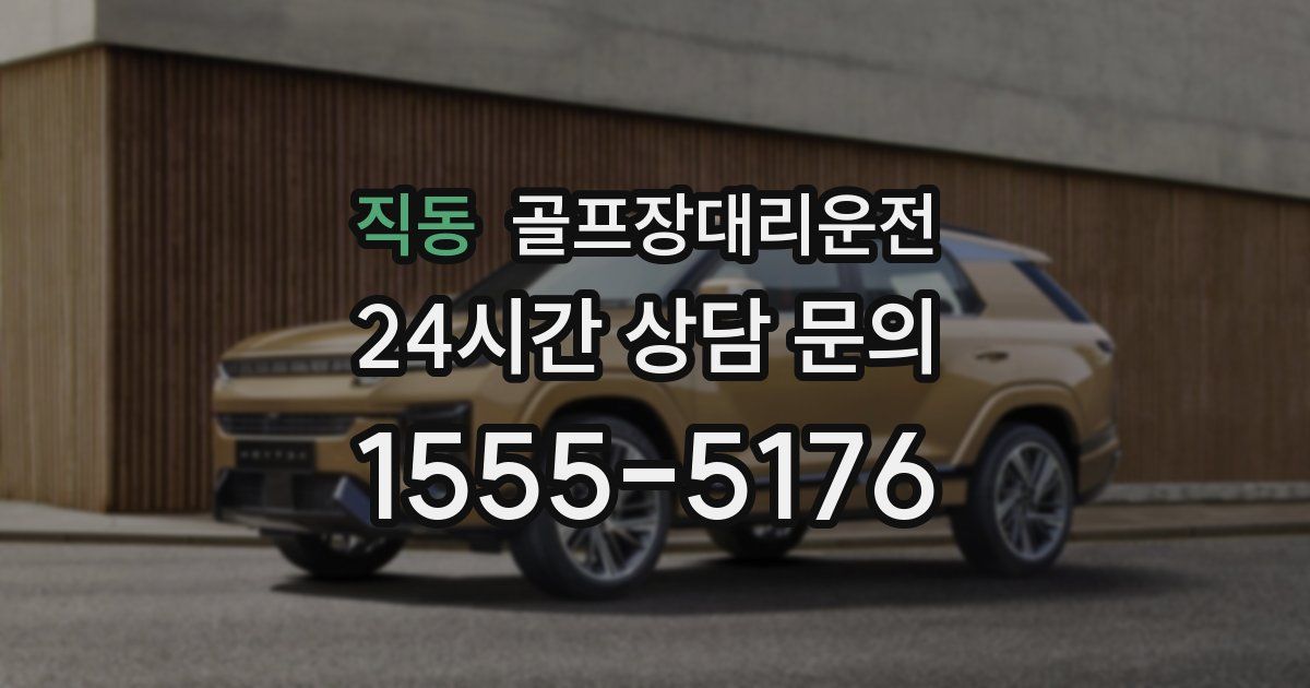 골프장대리운전 서비스