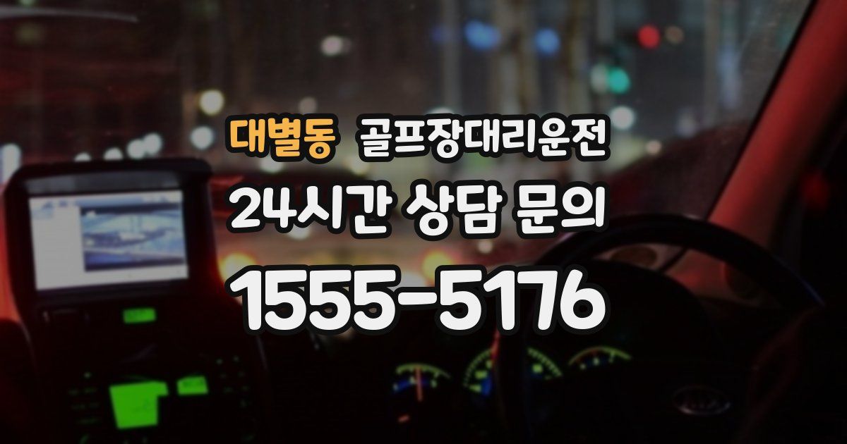 골프장대리운전 서비스