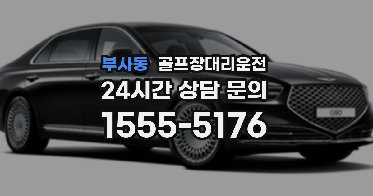 골프장대리운전 서비스