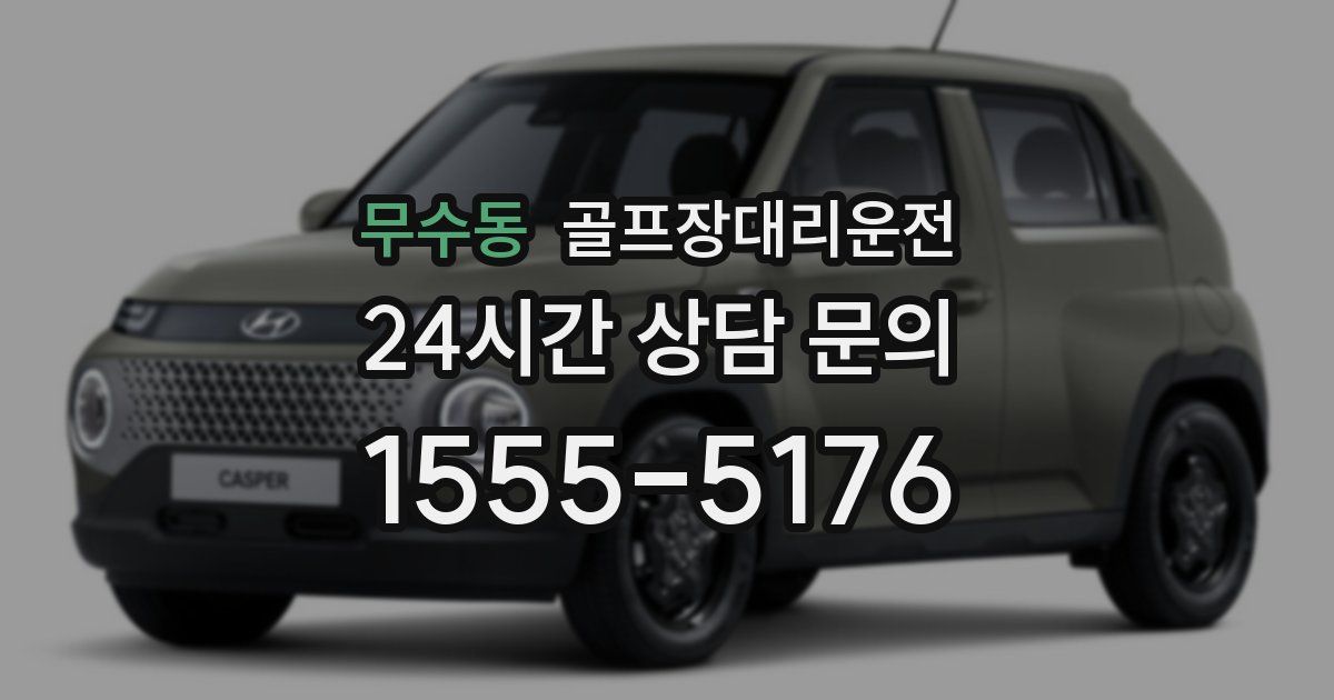 골프장대리운전 서비스