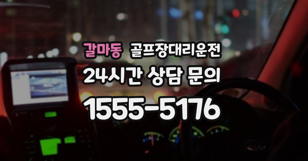 골프장대리운전 서비스