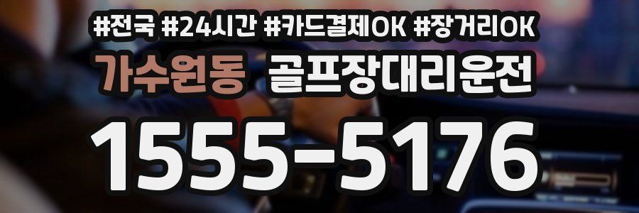 가수원동 골프장대리운전