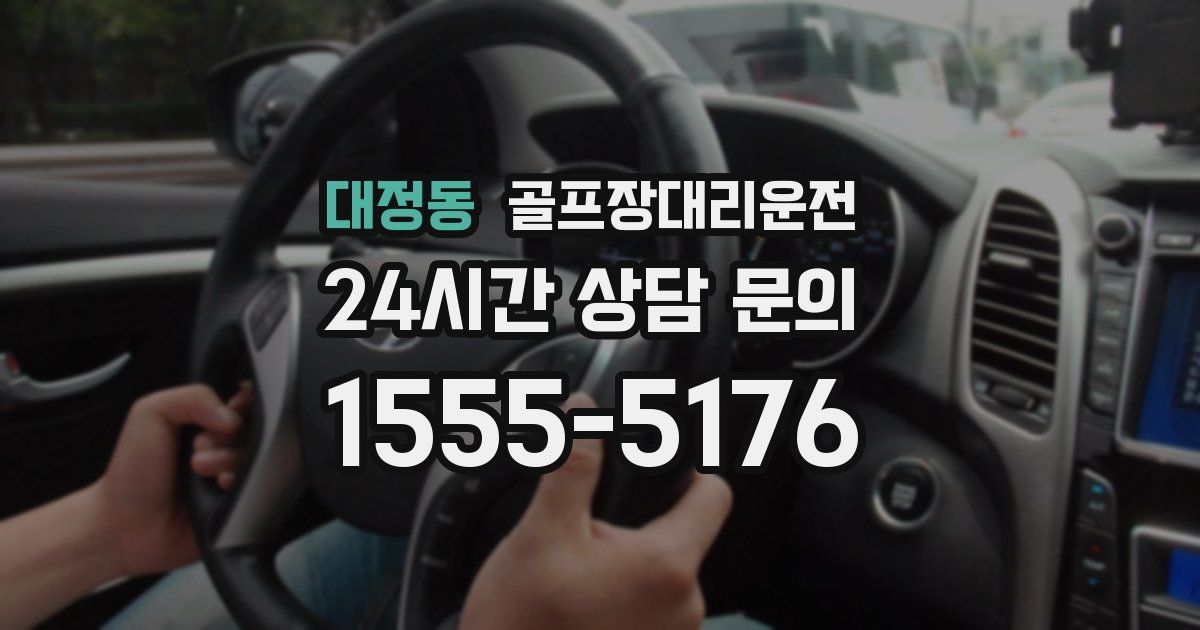 골프장대리운전 서비스