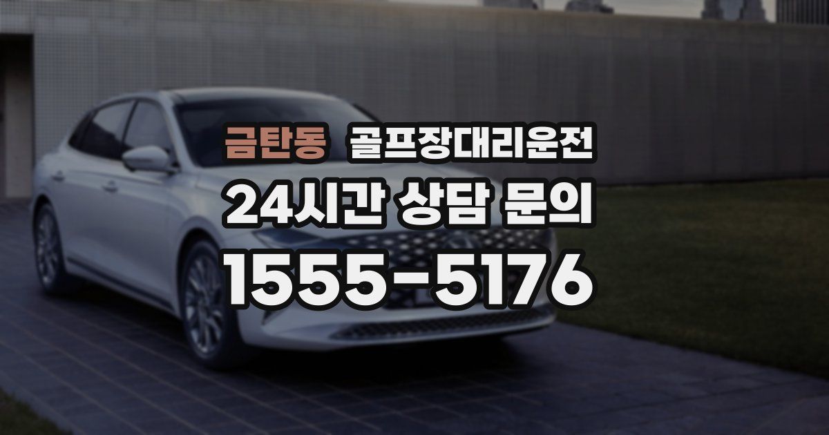 골프장대리운전 서비스