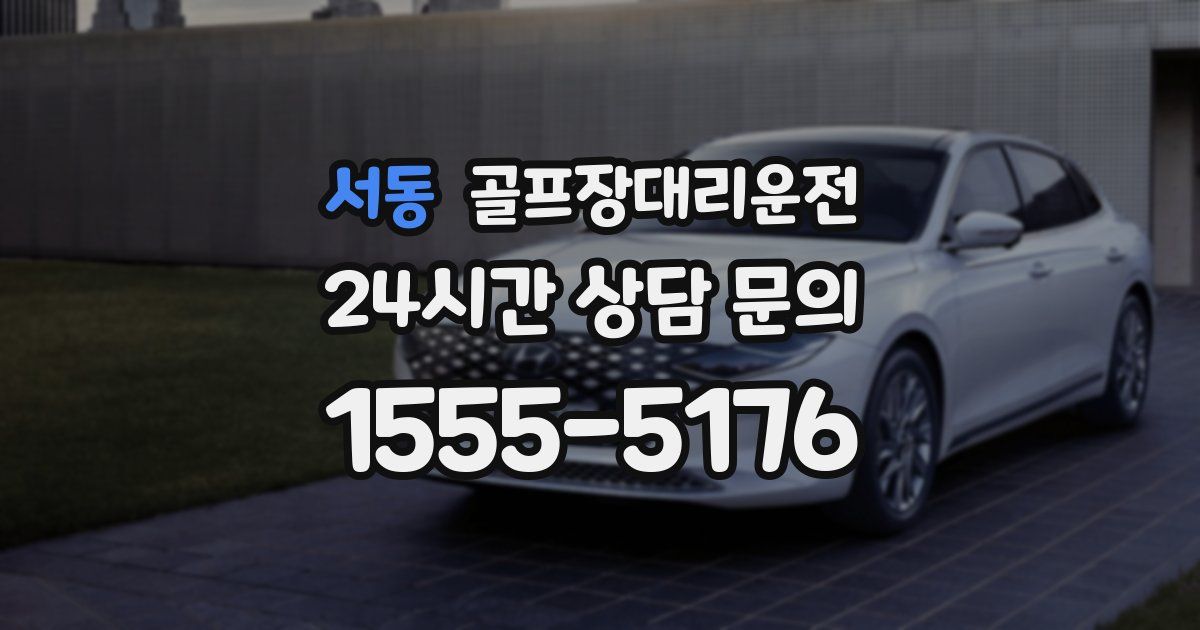 골프장대리운전 서비스