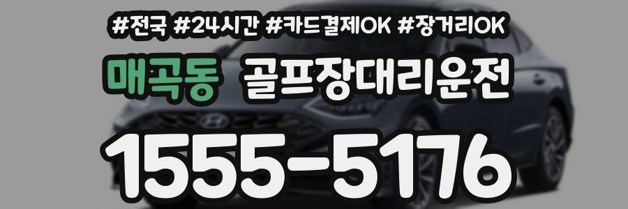 매곡동 골프장대리운전