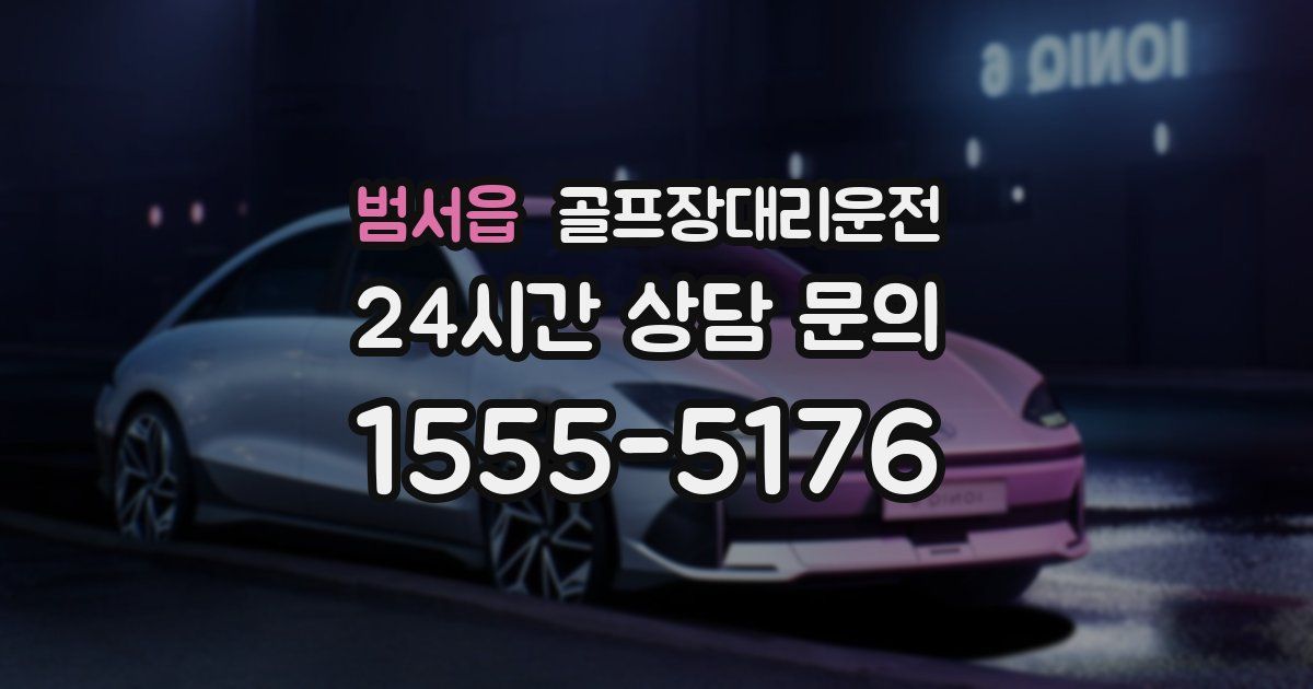 골프장대리운전 서비스