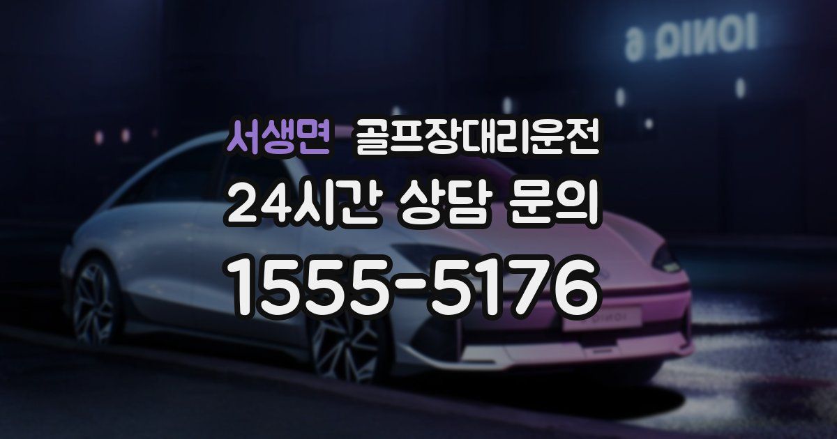 골프장대리운전 서비스