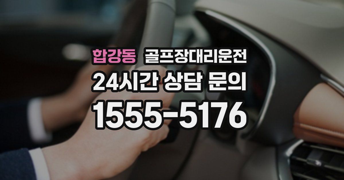 골프장대리운전 서비스