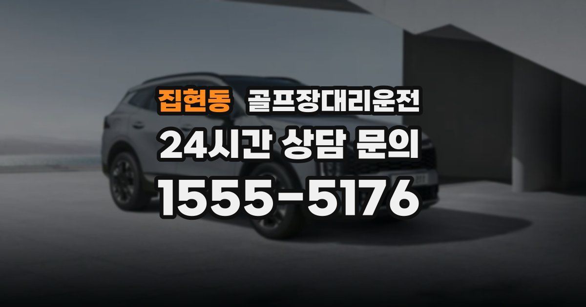 골프장대리운전 서비스