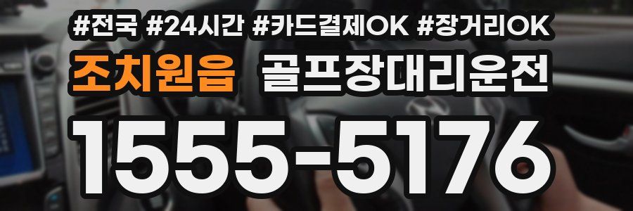 조치원읍 골프장대리운전