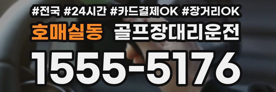 호매실동 골프장대리운전