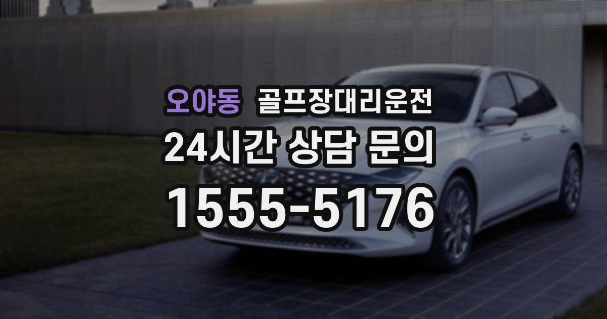 골프장대리운전 서비스