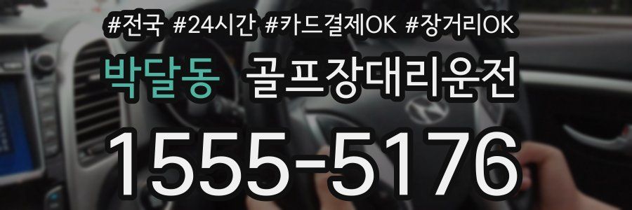 박달동 골프장대리운전