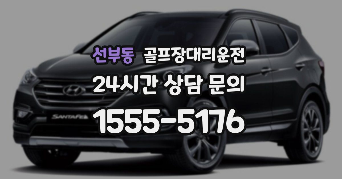 골프장대리운전 서비스