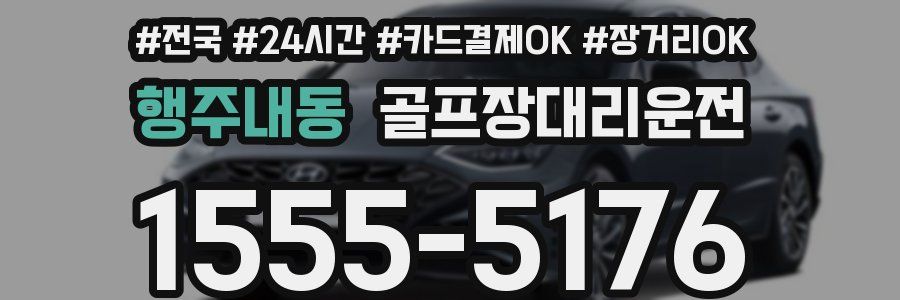 행주내동 골프장대리운전