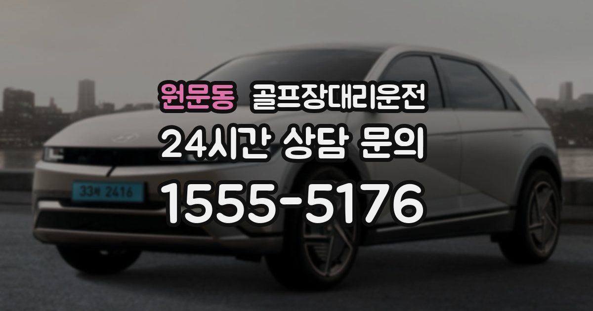 골프장대리운전 서비스