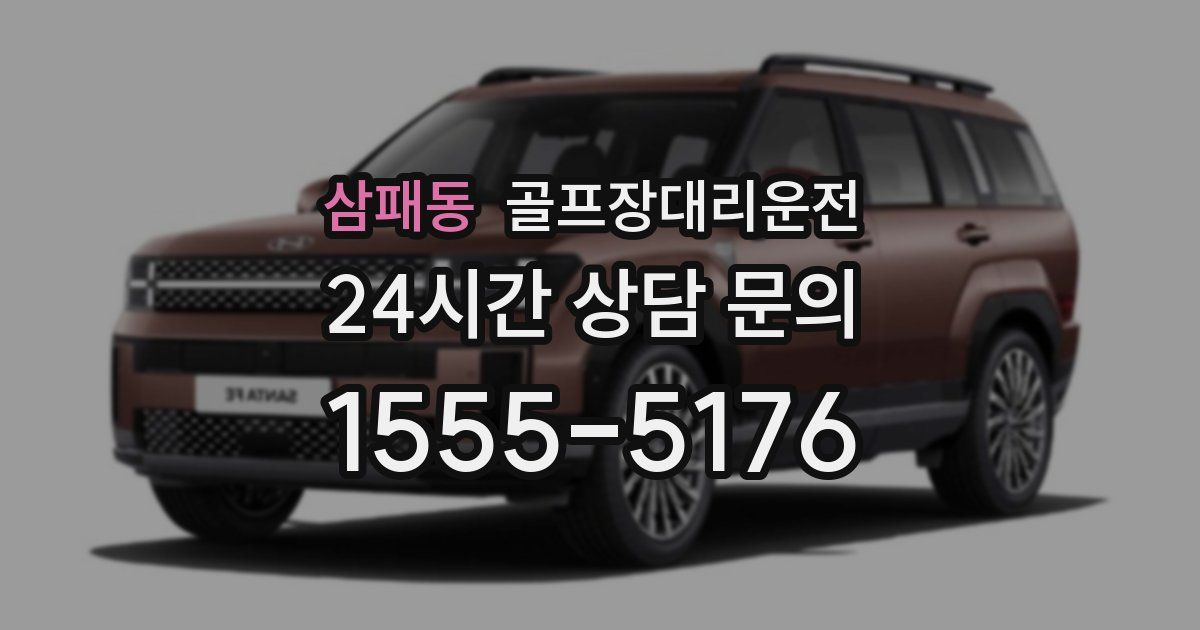 골프장대리운전 서비스