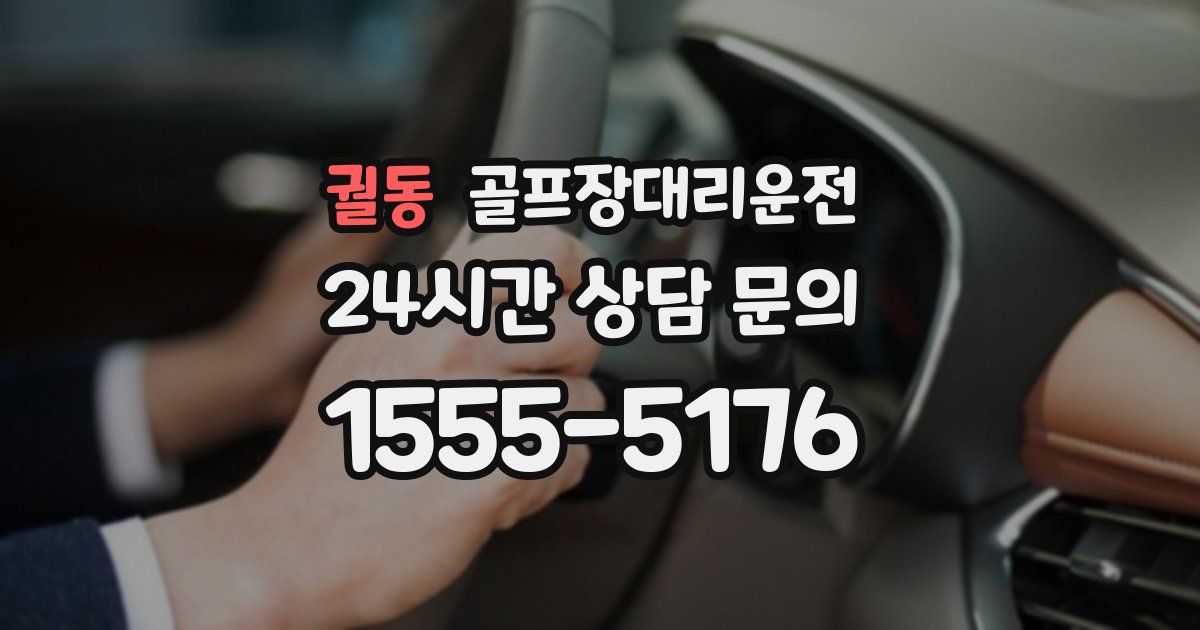 골프장대리운전 서비스