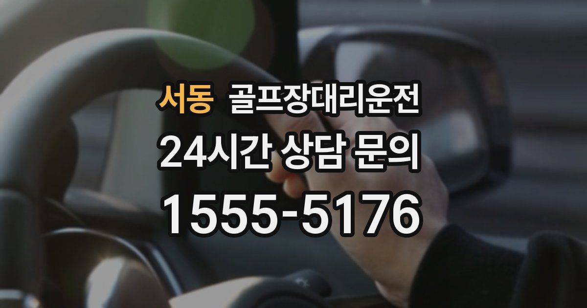 골프장대리운전 서비스